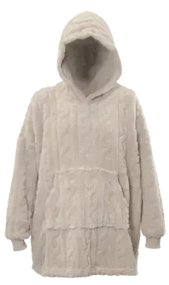 Unique Living hoodie pleun 70x50x87cm chateau grey