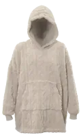 Unique Living hoodie pleun 70x50x87cm chateau grey - thumbnail