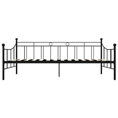 Bedbankframe metaal zwart 90x200 cm Bedbankframe metaal zwart 90x200 cm