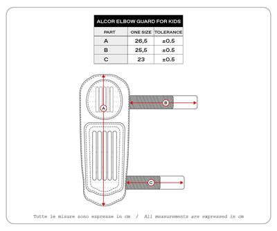 UFO PLAST elleboog protectie "alcor". children&apos;s elbow brace uf alcor black