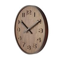 NeXtime ne-3096br wandklok dia. 35 cm, hout, bruin, &apos;wood wood medium&apos; - thumbnail