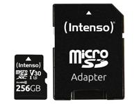Intenso Professional miniSDXC-kaart Retail 256 GB Class 10, UHS-I U3, v30 Video Speed Class Watervast, Temperatuurbestendig - thumbnail