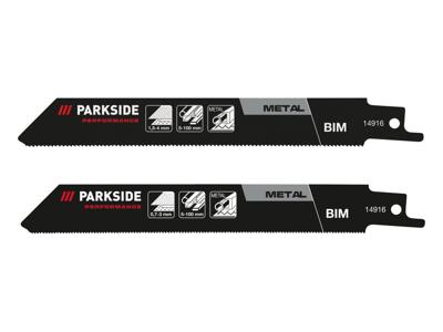 PARKSIDE PERFORMANCE Set van 2 reciprozaagbladen (Metaal fijn) PARKSIDE PERFORMANCE Set van 2 reciprozaagbladen (Metaal fijn)