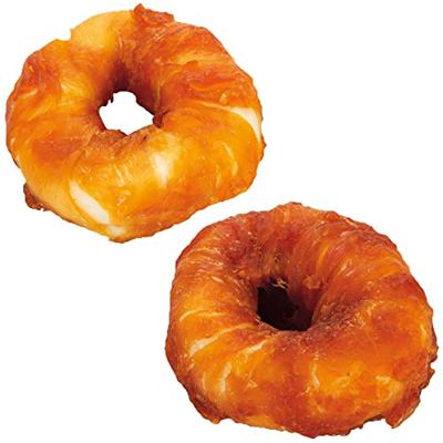 Beeztees Runderhuid ring met kip 2x 7.5cm