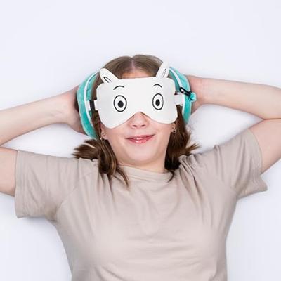 Relaxeazzz Moomin Rond Reiskussen & Slaapmasker