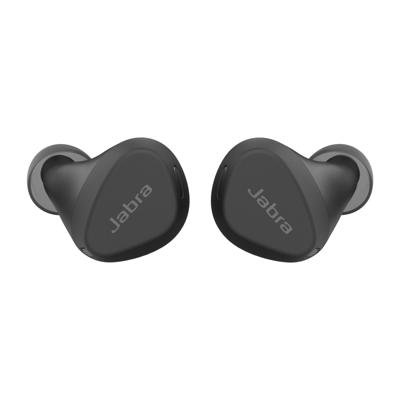 Jabra Elite 4 Active In-Ear Bluetooth Earbuds - volledig draadloze oordopjes met Secure Active Fit, 4 ingebouwde microfoons, Active Noise Cancellation, aanpasbare HearThrough-technologie - Zwart