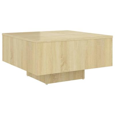Salontafel 60x60x31,5 cm spaanplaat sonoma eikenkleurig