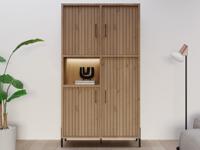 Barkast MOSCATO 4 deuren lichte millenium eik - thumbnail