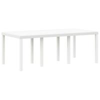 Tuin Eetset 7 pcs Wit 200 x 100 x 73 cm Poly rattan - thumbnail