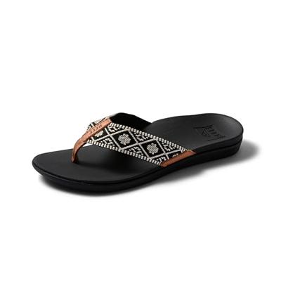 Reef Ortho Woven dames slipper zwart-37.5
