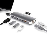 j5create USB C Hub Adapter Multi-Monitor 10-in-1 poort dockingstation 4K HDMI, VGA, Ethernet, USB 3.0, MicroSD, SD, USB-C 3.1 + stroomvoorziening | voor pc, laptop, tablet, displayaansluiting - thumbnail