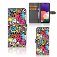 Samsung Galaxy A22 5G | Wallet Case | met Pasjes | Punk Rock - thumbnail