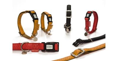 Macleather Halsband Rood 20-40x1,5cm