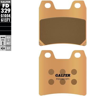 GALFER bremsbelag "fd329" brake pad fd329 g1371 sint.metal street