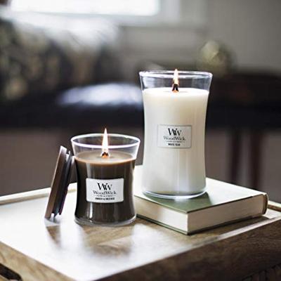 Woodwick White Teak Large Candle - thumbnail