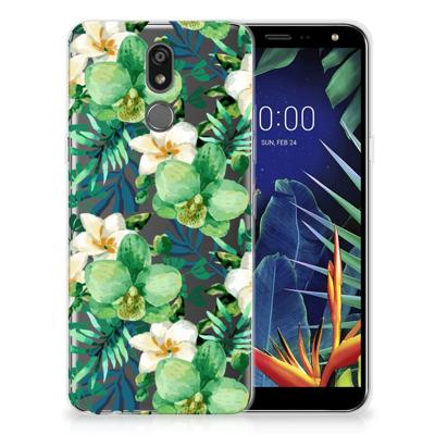 LG K40 TPU Case Orchidee Groen LG K40 TPU Case Orchidee Groen