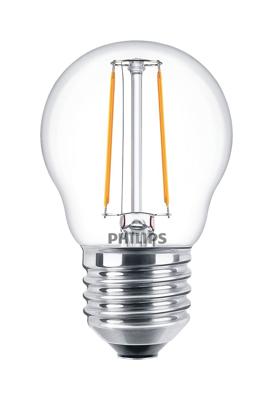 Philips LED 34776200 LED-lamp Energielabel E (A - G) E27 Kogel 2 W = 25 W Warmwit (Ø x l) 45 mm x 78 mm 1 stuk(s)