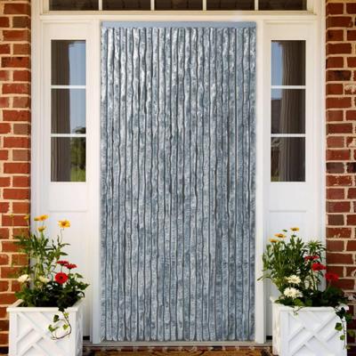 VidaXL Vliegengordijn 90x220 cm chenille wit en grijs VidaXL Vliegengordijn 90x220 cm chenille wit en grijs