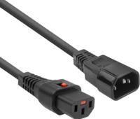 ACT AK5328 Netsnoer C13 IEC-Lock/C14 | Zwart | 2 meter | PC1021 | 5-Pack - thumbnail