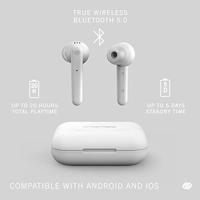 Urbanista Paris True Wireless Oortelefoon 20u speeltijd draaloze oplaadcase en bluetooth 5.0, ruisonderdrukkende koptelefoon met touch controls, ingebouwde microfoon, compatibel met Android en iOS - wit - thumbnail