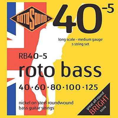 Rotosound RB40-5 Roto Bass set basgitaarsnaren 40 - 125