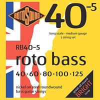 Rotosound RB40-5 Roto Bass set basgitaarsnaren 40 - 125 - thumbnail