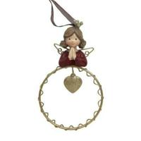 Kerstversiering DKD Home Decor Hars Cirkels (9 x 3 x 13,5 cm) (6 Stuks) - thumbnail