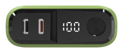 RealPower REALPOWER PB-10000 C Powerbank 10000 mAh USB PD USB-C (met Power Delivery) Lichtgroen Statusweergave RealPower REALPOWER PB-10000 C Powerbank 10000 mAh USB PD USB-C (met Power Delivery) Lichtgroen Statusweergave