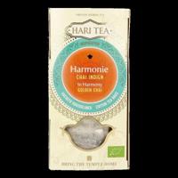Hari Tea Golden chai in harmony bio 10 Stuks - thumbnail