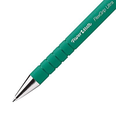 12x Paper Mate Flexgrip Ultra balpen groen medium