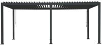 Patio Cover vierkant XL Rota Gazebo 360x720 h250 cm Matt royal grey overkapping pergola Suns - Suns - thumbnail
