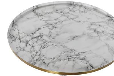 Wandtafel DKD Home Decor Wit Gouden Aluminium 51 x 51 x 51 cm