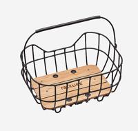 Racktime korb "bask-it breeze" rear basket bask-it breeze alu/bamboo - thumbnail