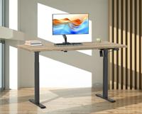 VCM Elektrisch verstelbaar bureau E-Lona (Sonoma eiken/zwart, 110 x 50 cm) - thumbnail