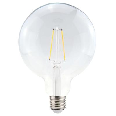 LED Filament lamp E27 - 4,5 Watt 470 Lumen - G125 - 2700K Warmwit licht - Dimbaar - Helder glas LED Filament lamp E27 - 4,5 Watt 470 Lumen - G125 - 2700K Warmwit licht - Dimbaar - Helder glas