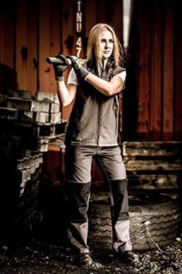 NITRAS SAFETY Nitras softshellvest "motion tex light" softshell vest gr. xxl motion tex light gray/sw