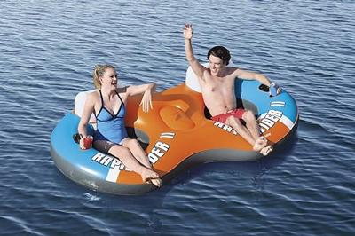 Bestway zwembad fast set opblaasbaar rond 183x51 cm blauw - thumbnail