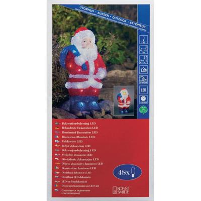 Konstsmide Acrylic Santa, LED Multi kleuren 48 lampen