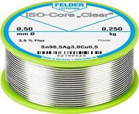 Felder ISO-Core Clear SAC305 Soldeertin Spoel Sn96,5Ag3Cu0,5 0.250 kg 0.5 mm - thumbnail