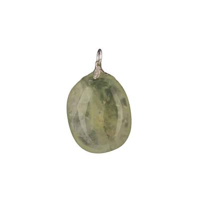 Edelstenen Hanger Toermalijn in Prehniet Edelstenen Hanger Toermalijn in Prehniet