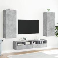 Tv-wandmeubel 40,5x30x102 cm bewerkt hout betongrijs - thumbnail
