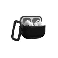 URBAN ARMOR GEAR Metropolis Case voor Apple AirPods Pro 2022 hoes [draadloos opladen/magnetisch opladen compatibel/status led zichtbaar, afneembare karabijnhaak] zwart - thumbnail