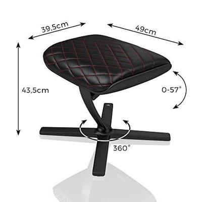 Noblechairs voetensteun zwart/rood - thumbnail