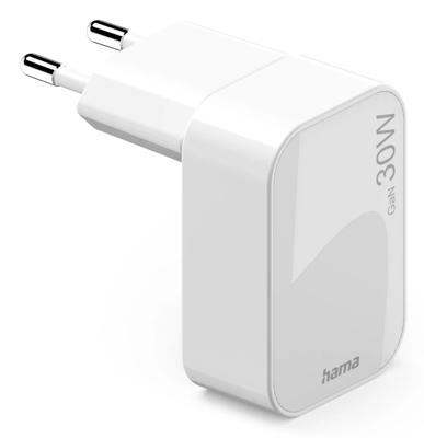 Hama USB-oplader 30.00 W USB-C USB PD 3.0, QC 2.0, QC 3.0 Wit Thuis GaN, USB Power Delivery (USB-PD)
