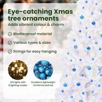 Kunstkerstboom met 300 LED Wit 240 cm PVC en staal - thumbnail