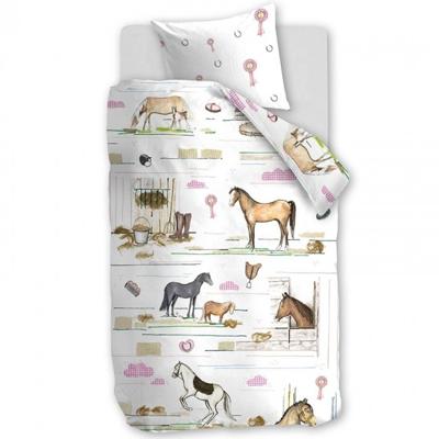 Beddinghouse Beddinghouse Kids Horse Ranch Dekbedovertrek - Multi 100 x 135