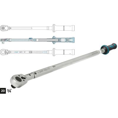 HAZET Momentsleutel - US-STANDAARD 6132-1CT - Draaimomentbereik min-max: 162.7 - 813.5 Nm - lbf min.-max.: 120 - 600 lbf.ft- Nauwkeurigheid: 3% - 3/4