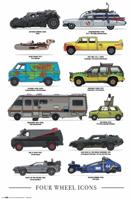 Poster Four Wheels - Icons 61x91,5cm - thumbnail