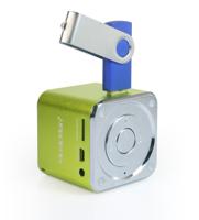 Mini-luidspreker Technaxx MusicMan Mini AUX, SD, USB Zwart - thumbnail