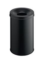 Durable Safe 330601 Prullenbak 30 l (Ø x h) 31.5 cm x 49.2 cm Metaal Zwart 1 stuk(s) - thumbnail